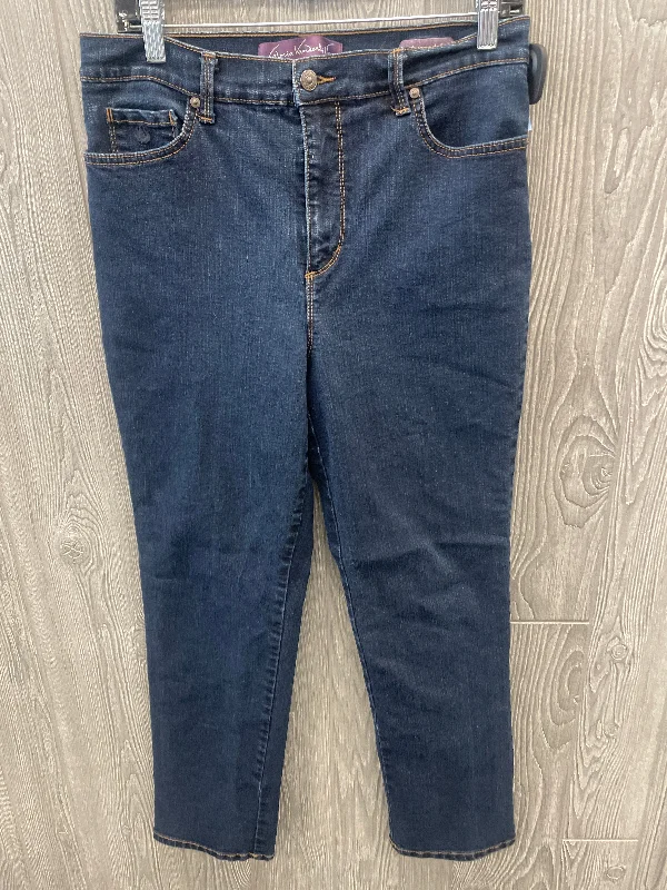 women's short denim jeansJeans Straight By Gloria Vanderbilt In Blue Denim, Size: 12