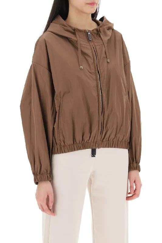 modern women's coatsMax Mara The Cube Technical Taffeta Hooded Jacket