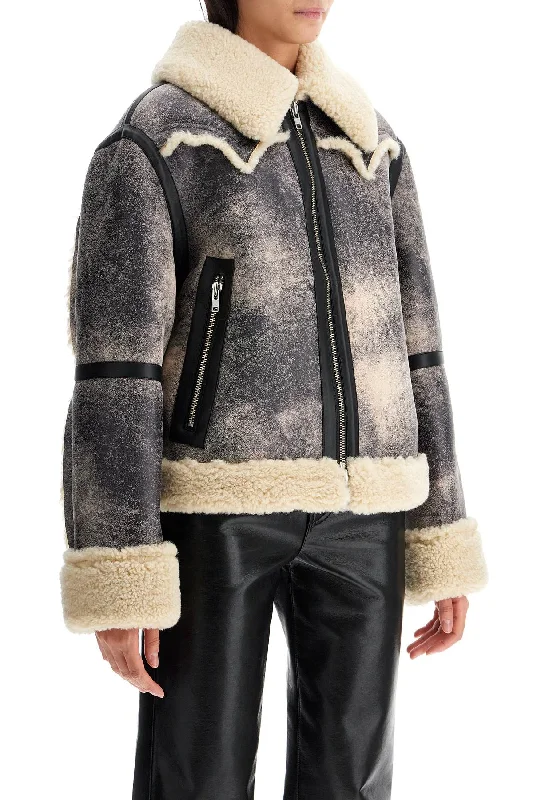 women's coats in bold colorsStand Studio Lessie Faux Shearling Jacket