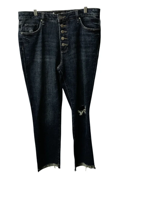 women's denim jeans for a casual FridayJeans Skinny By Kut In Blue Denim, Size: 8