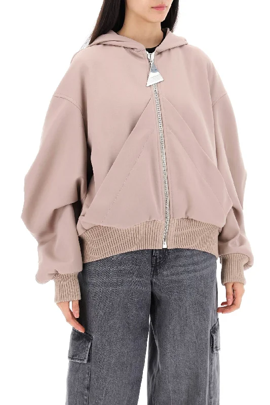 trendy women's coatsThe Attico Oversized Hooded Bomber Jacket