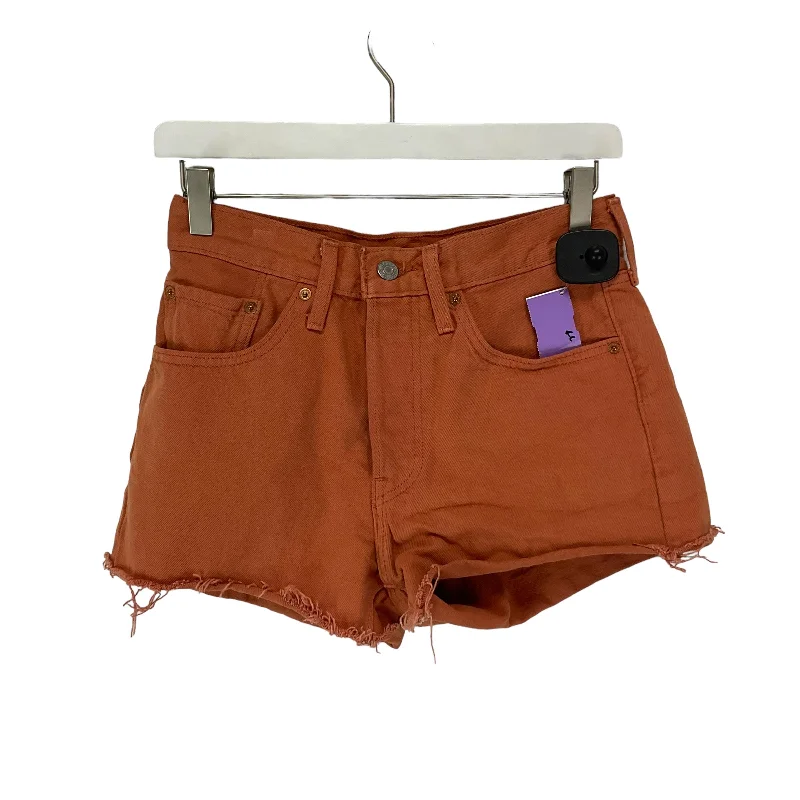 women's cool shortsOrange Shorts Levis, Size 4