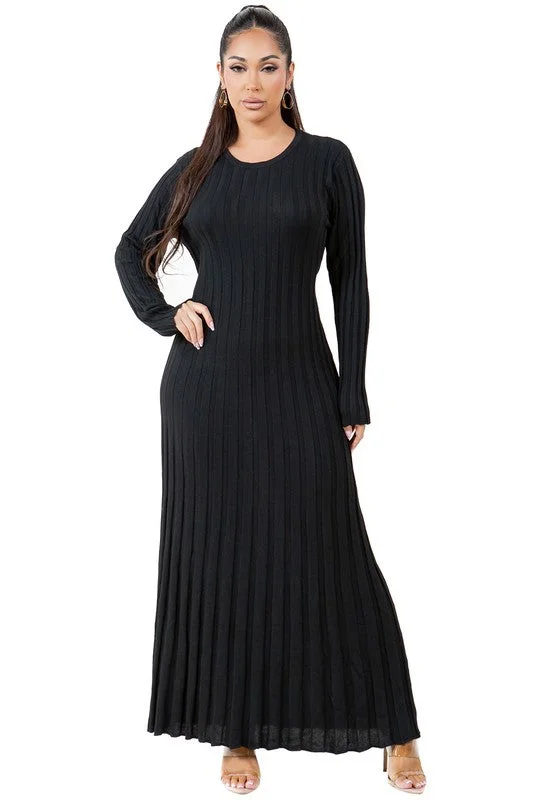 women's eco-friendly dressesWOMEN FASHION KNITWEAR LONG MAXI DRESS