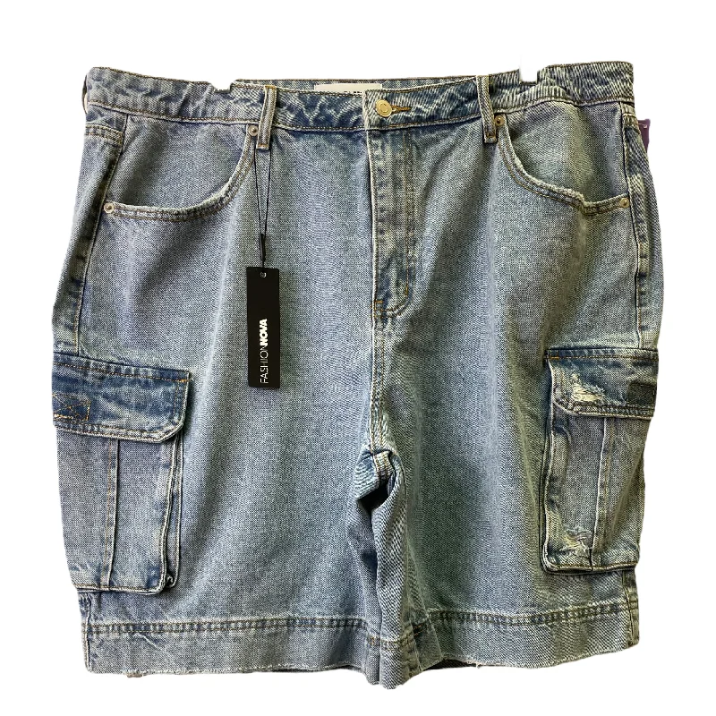 women's denim shortsBlue Shorts By Fashion Nova, Size: 18