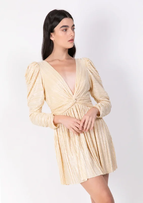 women's formal dressesMorgana Mini Dress - Pale Yellow