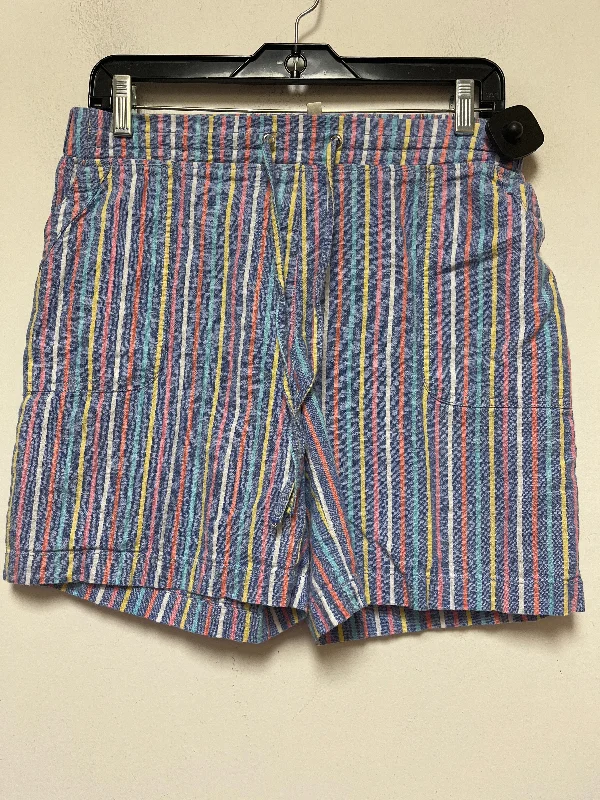 women's moisture-wicking shortsStriped Pattern Shorts Talbots, Size 8