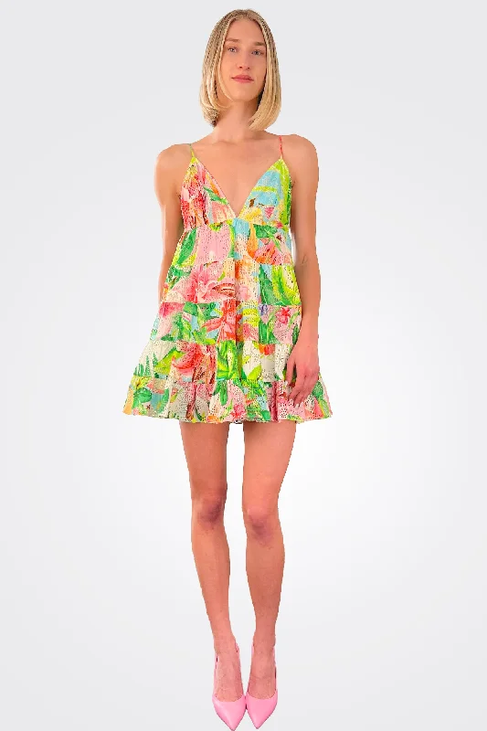 women's luxury dressesLora Mini Dress - Hibiscus Print