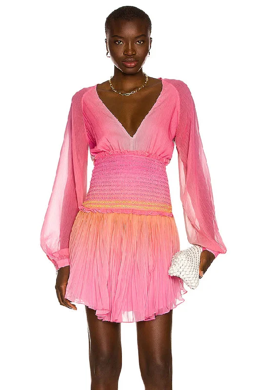 Asymmetric DressZale Mini Dress - Pink