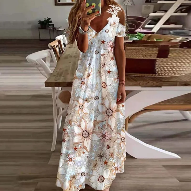 women's boho dressesBohemian Tribal Summer Dress, Boho Maxi Dress