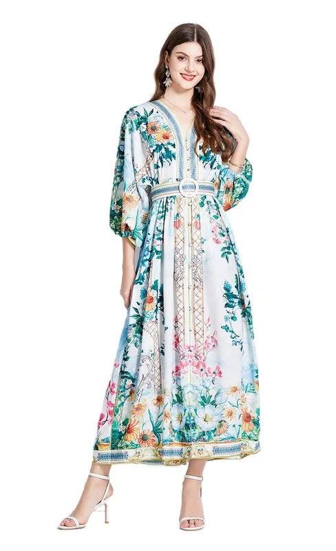 women's one-shoulder dressesWOMEN FASHION CHIFFON MAXI DRESS