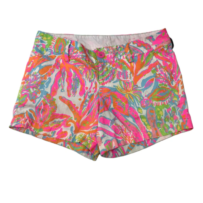 women's checkered shortsMulti-colored  Shorts Designer By Lilly Pulitzer  Size: 6