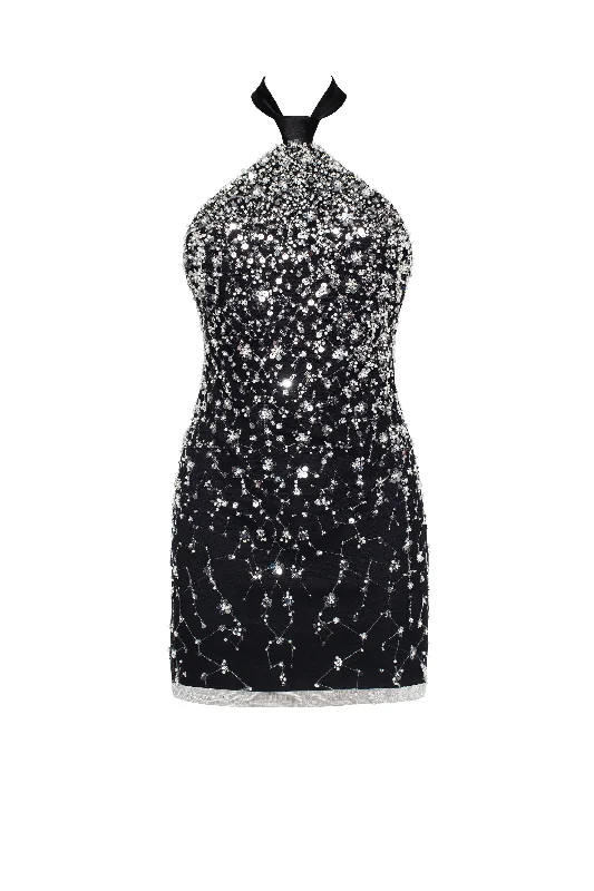 women's midi dressesStriking halterneck crystal-embellished mini dress, Xo Xo