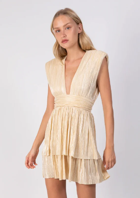 women's wedding guest dressesAviana Mini Dress - Pale Yellow