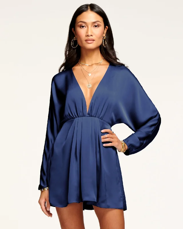 Cut-Out DressTanya V Neck Mini Dress - Spring Navy