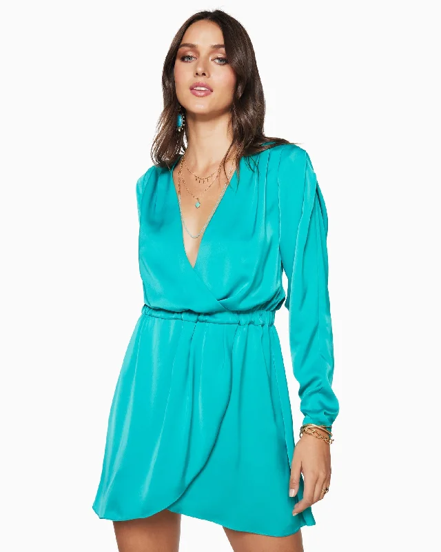 women's sheath dressesJayda Wrap Mini Dress - Oasis