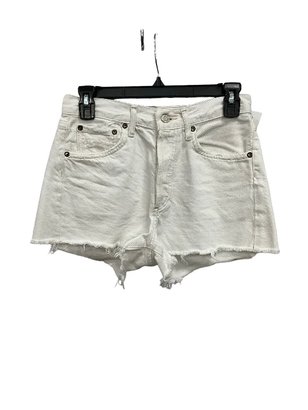 women's button-fly shortsWhite Shorts Agolde, Size 0