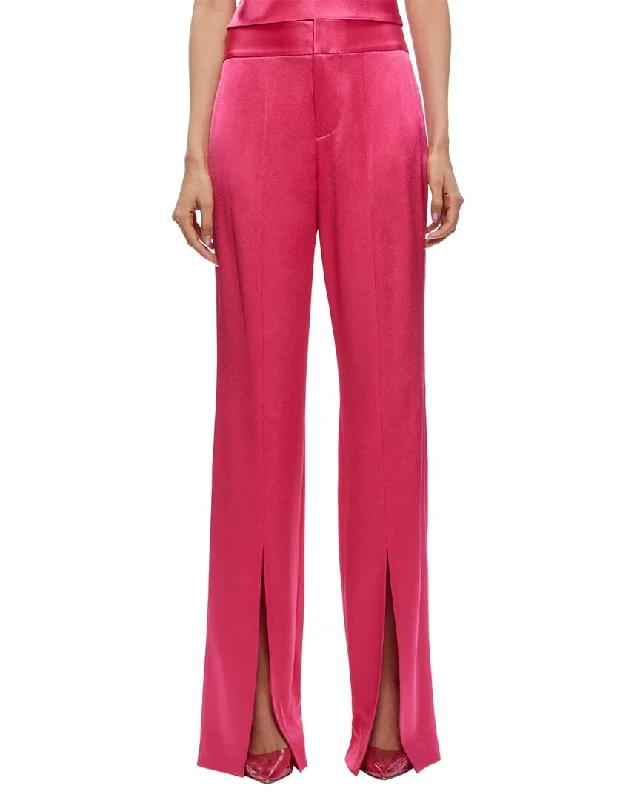 women's solid-color pantsalice + olivia Jody High Waist Slit Pant