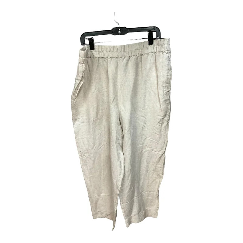 women's warm pantsBeige Pants Wide Leg Madewell, Size 16