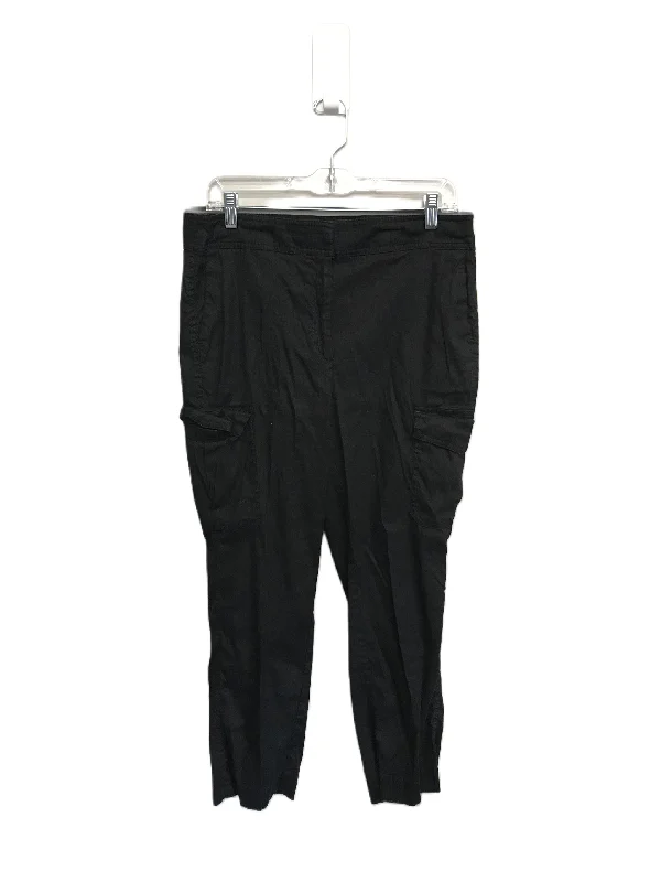 women's mid-rise pantsBlack Pants Cargo & Utility By Chicos, Size: 8