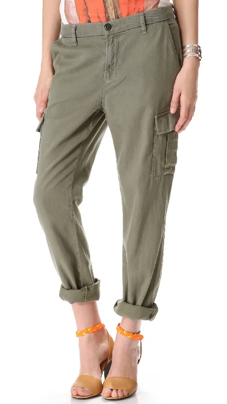 women's hot pantsCroft Easy Cargo Pant In Olive Green