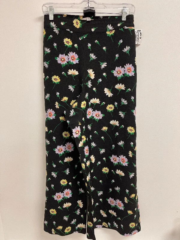 women's satin pantsFloral Print Pants Wide Leg Loft, Size 14