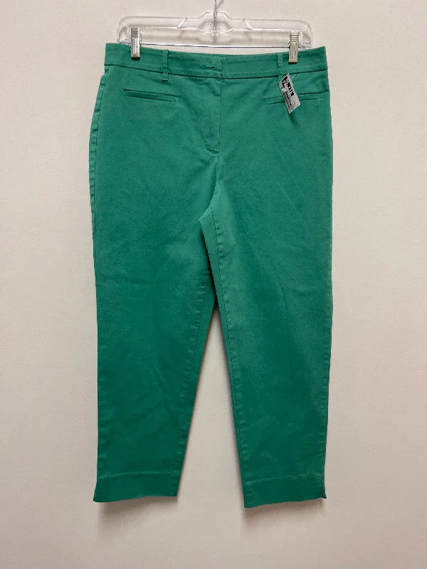 women's bell-bottom pantsGreen Pants Chinos & Khakis Ann Taylor, Size 6