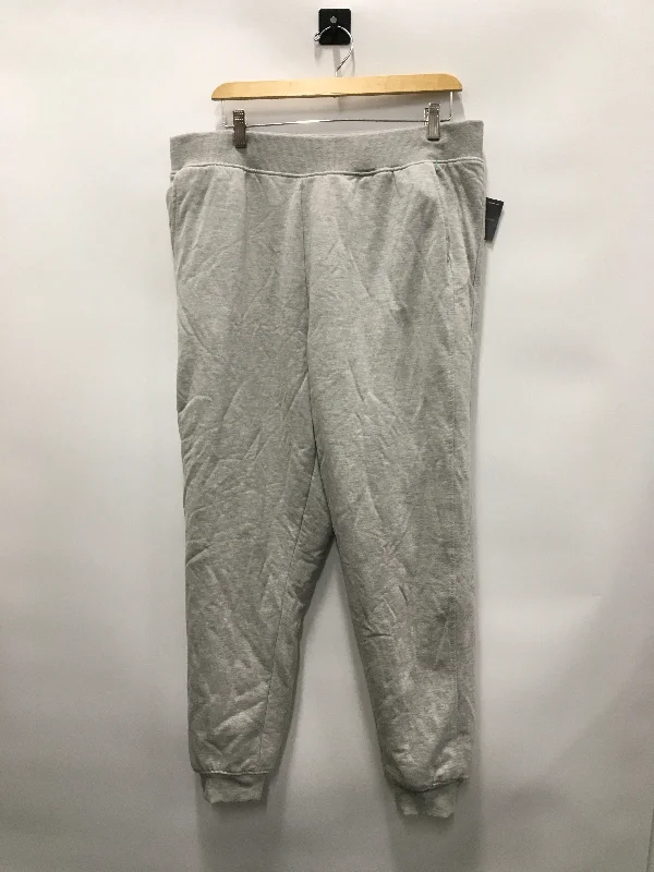 women's low-rise pantsGrey Pants Lounge Eddie Bauer, Size Xl