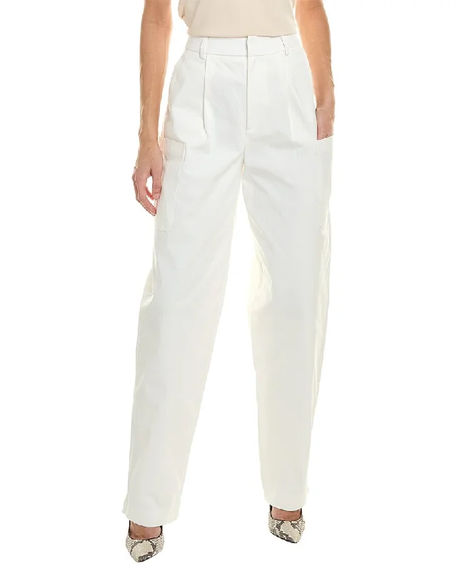 women's lace-up pantsIRO White Baggy Jean