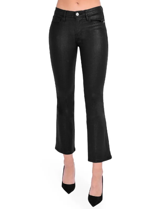 women's moisture-wicking pantsLe Crop Mini Boot Pant In Houndstooth Shine