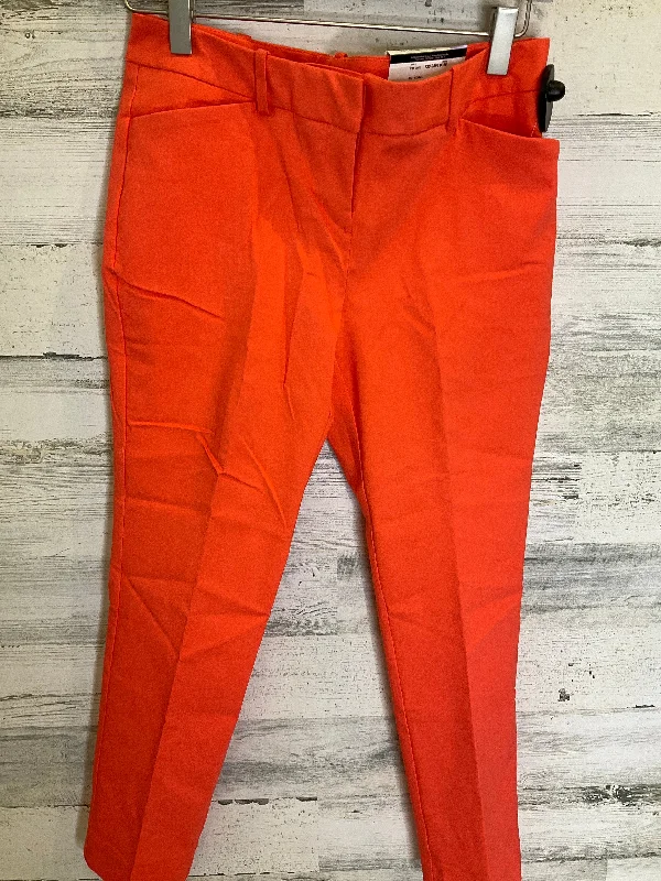 women's breathable pantsOrange Pants Cropped Worthington, Size 2