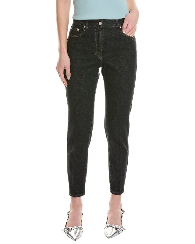 women's striped pantsPeserico Dark Indigo Straight Jean