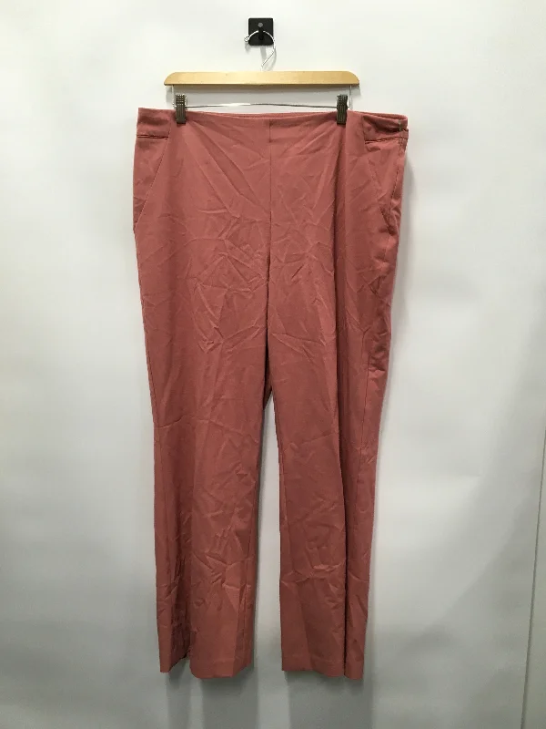 women's embroidered pantsPink Pants Dress Roz And Ali, Size 14