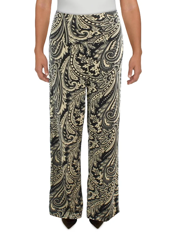 women's cashmere pantsPlus Womens Baroque Jersey Wide Leg Pants