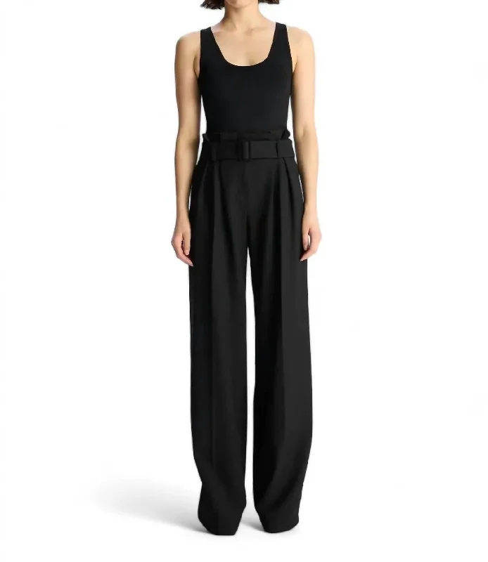 women's linen pantsShayna Pant In Black