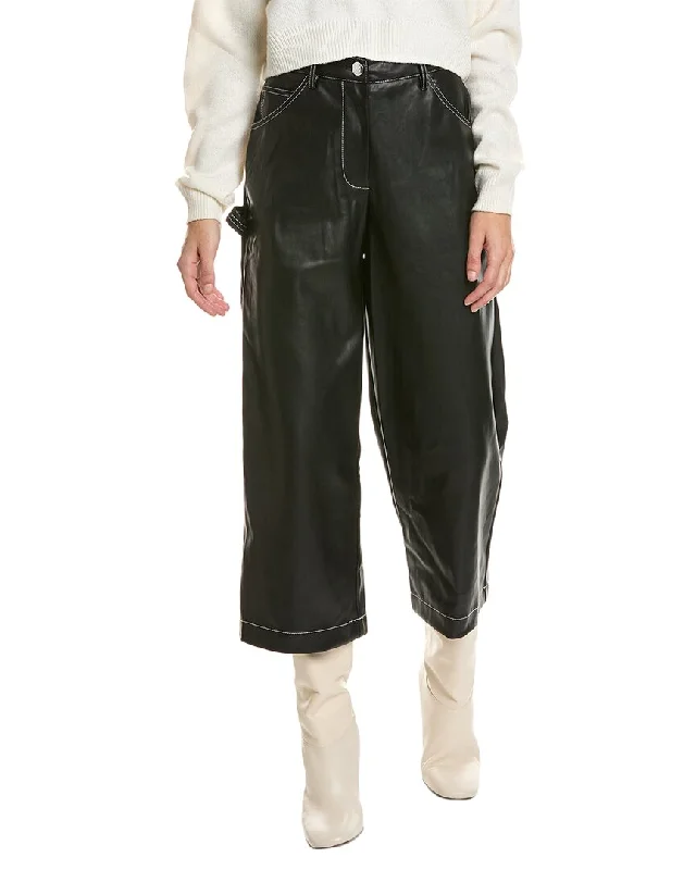 women's velvet pantsSTAUD Cropped Domino Pant