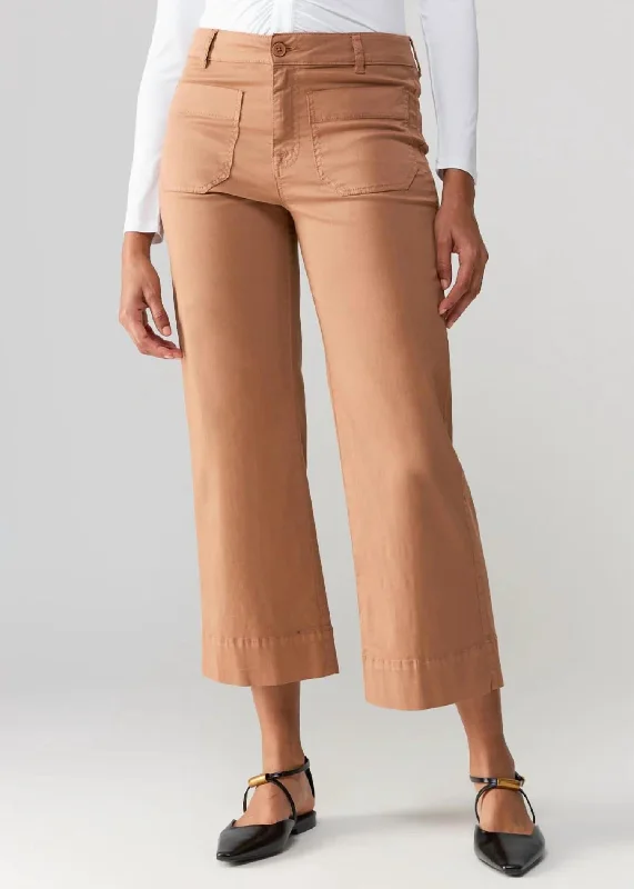 women's retro pantsThe Marine Pants In Mocha Mousse