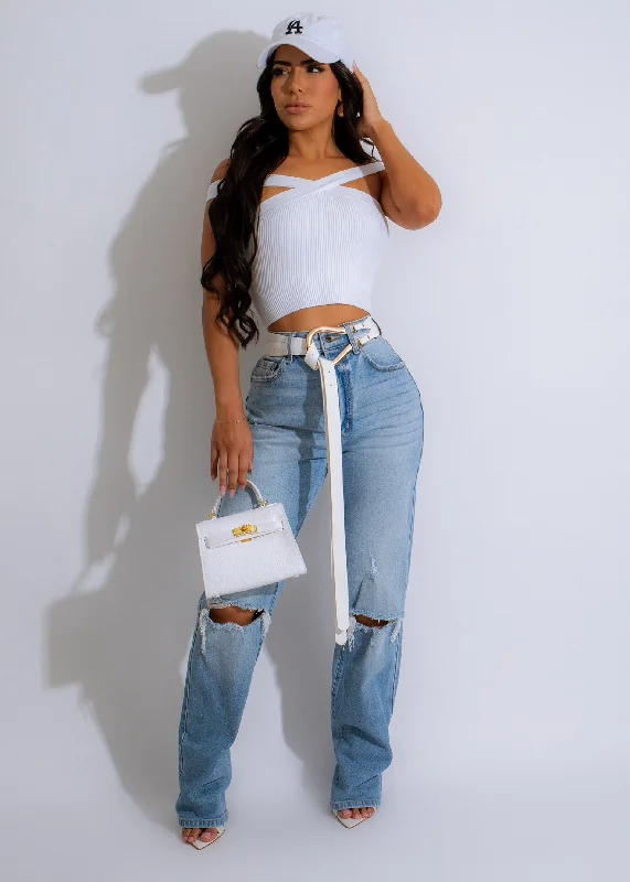 women's vintage dressesLove At First Sight Ripped Jean Light Denim