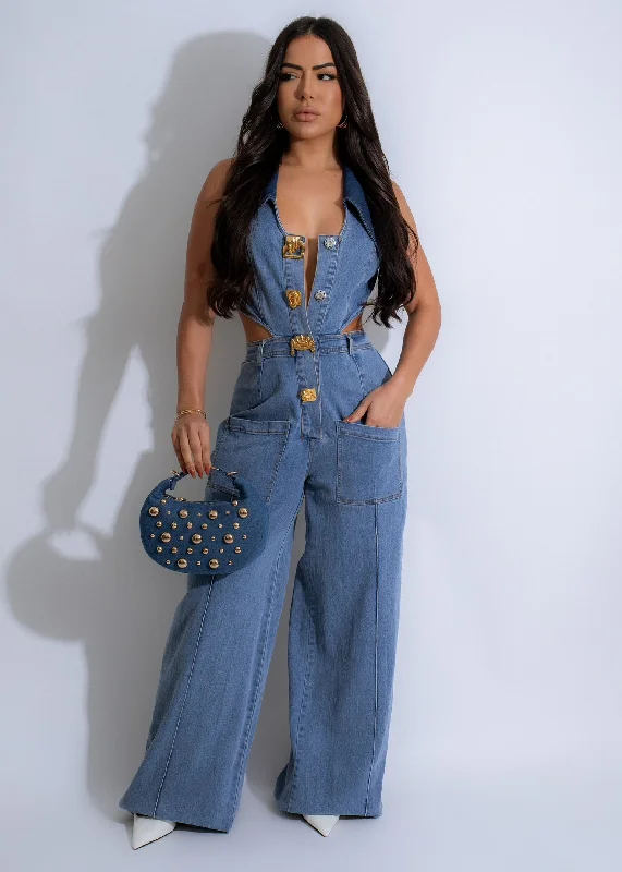 Satin DressVerdant Venture Jumpsuit Light Denim