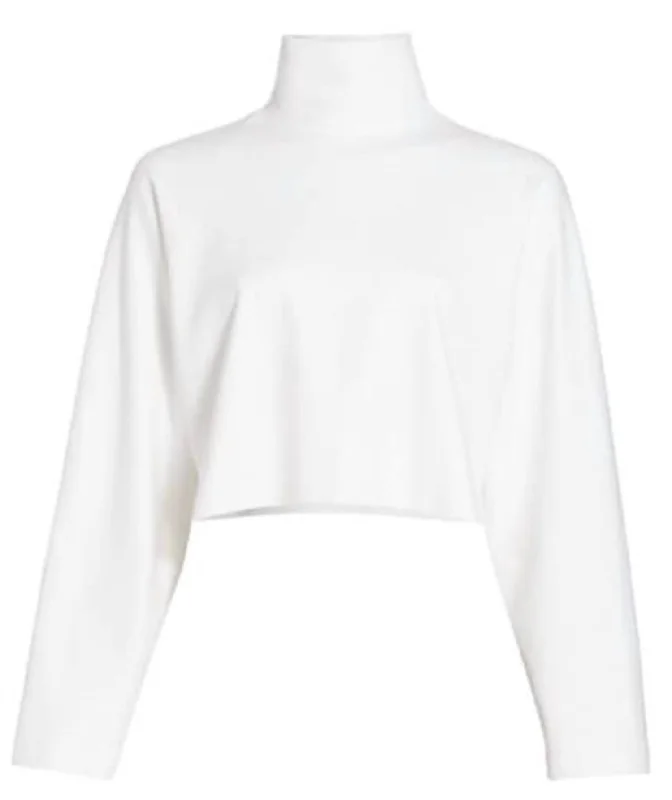 Stylish SweatersCocoon Turtleneck In White