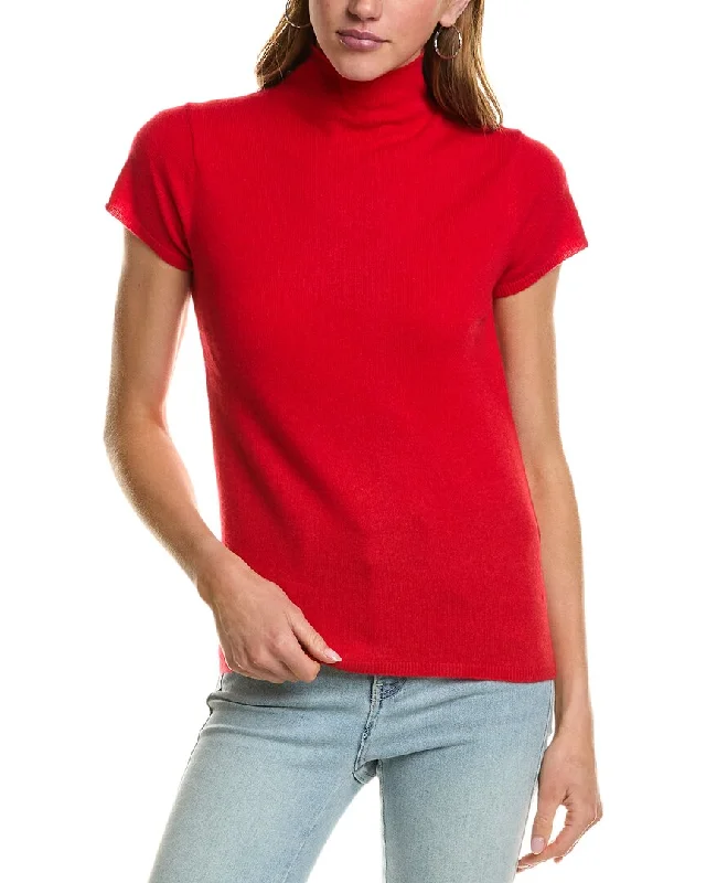 women's tops for gala dinnersInCashmere Turtleneck Cashmere T-Shirt