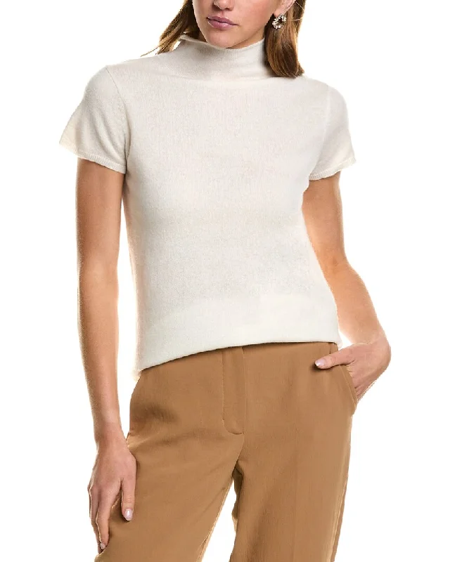 women's tops for those who seek both style and comfortInCashmere Turtleneck Cashmere T-Shirt