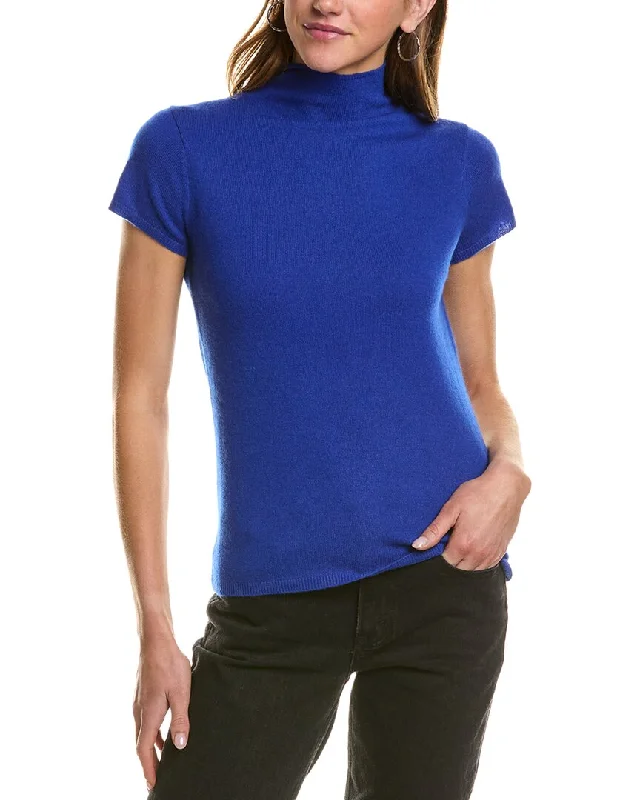 women's tops for statement-making outfitsInCashmere Turtleneck Cashmere T-Shirt