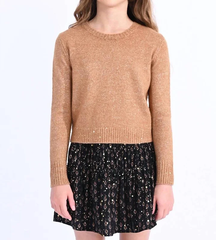 Affordable Women's SweatersKnit Sweater In Camel