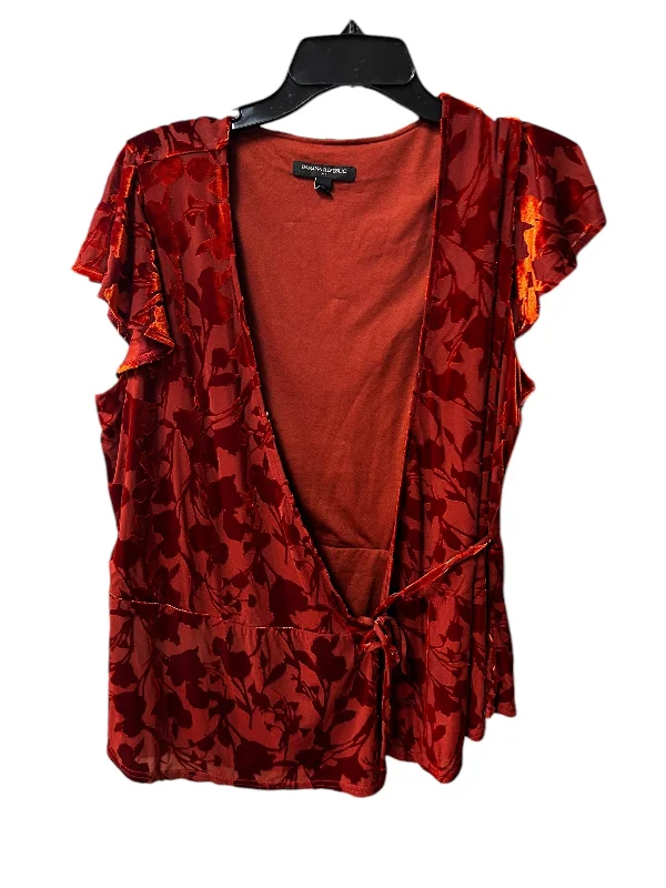 women's tops for those who value both quality and affordabilityTop Short Sleeve By Banana Republic In Orange, Size: M