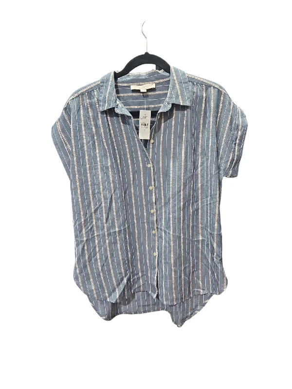 women's tops for creating capsule wardrobesTop Short Sleeve By Loft In Striped Pattern, Size: S