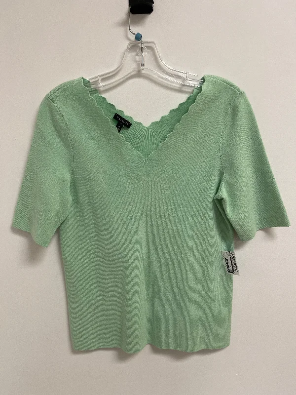 women's tops for those who refuse to compromise on styleTop Short Sleeve By Talbots In Green, Size: M