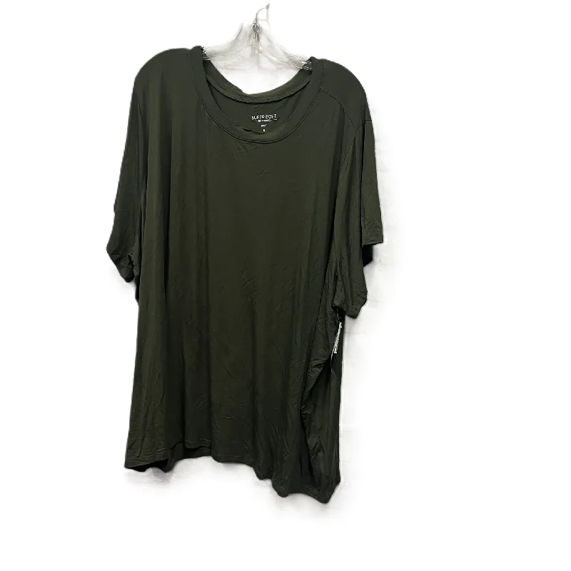 women's tops with unique designsTop Short Sleeve By Torrid In Green, Size: 6x