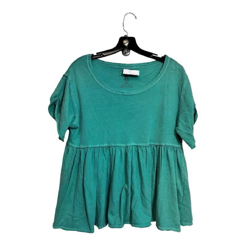 women's tops for cocktail partiesTop Short Sleeve By We The Free In Teal, Size: Xs