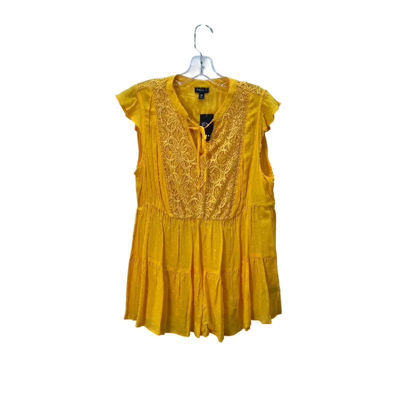 women's tops for those who want to add a pop of color to their outfitsTop Ss Basic By Torrid In Yellow, Size:M