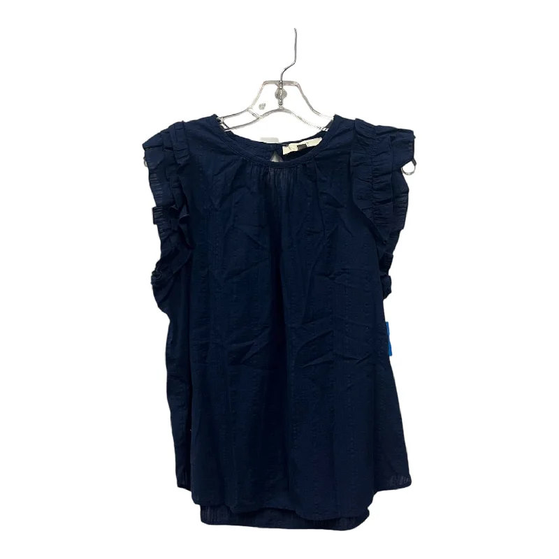 women's tops for those who want to elevate their everyday wear with chic and elegant piecesTop Ss By Loft In Blue, Size:M